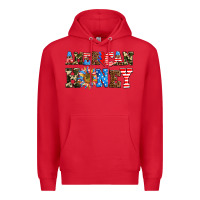 Red American honey Premium Hoodie - AdoDesignShop