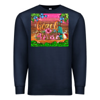 Navy beach babe Premium Sweatshirt - HRA Design Shop