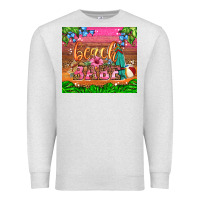 Oatmeal Heather beach babe Premium Sweatshirt - HRA Design Shop