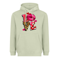 Matcha love lips Heavyweight Hoodie - FaDigitalArtStudio