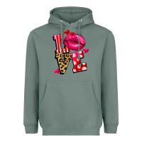 Sage love lips Heavyweight Hoodie - FaDigitalArtStudio