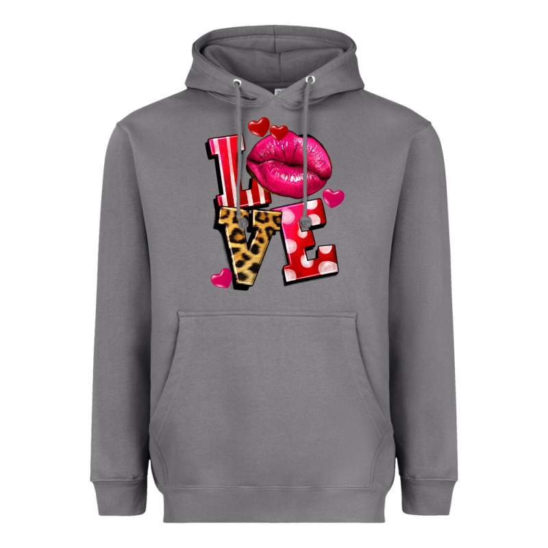 Love Lips Heavyweight Hoodie by FaDigitalArtStudio | Teevron