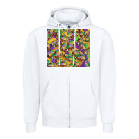 White Mardi gras king cake Zipper Hoodie - RanaPortraitStore