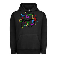 Pigment Black autism teacher pencil Urban Hoodie - MaliasSmallBusiness