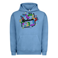 Pigment Pebble Blue autism teacher pencil Urban Hoodie - MaliasSmallBusiness