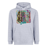Heather Grey summer vibes Heavyweight Hoodie - SublimationCraftShop