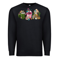 Black mexican day of the dead coffee cups Premium Sweatshirt - FaDigitalArtStudio