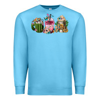 Ocean Blue mexican day of the dead coffee cups Premium Sweatshirt - FaDigitalArtStudio