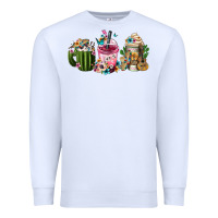 White mexican day of the dead coffee cups Premium Sweatshirt - FaDigitalArtStudio