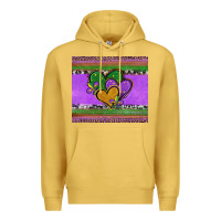Antique Gold mardi gras hearts and fleur de lis Premium Hoodie - Jasminsmagicworld