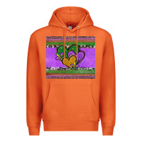 Carrot mardi gras hearts and fleur de lis Premium Hoodie - Jasminsmagicworld