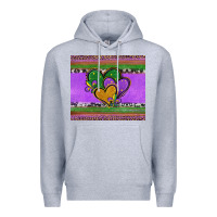 Heather Grey mardi gras hearts and fleur de lis Premium Hoodie - Jasminsmagicworld