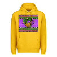 Lemon mardi gras hearts and fleur de lis Premium Hoodie - Jasminsmagicworld