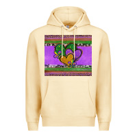 Pina Colada mardi gras hearts and fleur de lis Premium Hoodie - Jasminsmagicworld