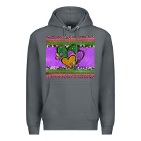 Rock mardi gras hearts and fleur de lis Premium Hoodie - Jasminsmagicworld