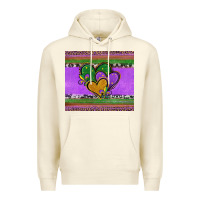 Sandshell mardi gras hearts and fleur de lis Premium Hoodie - Jasminsmagicworld
