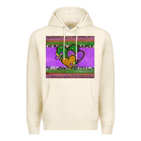 Tofu mardi gras hearts and fleur de lis Premium Hoodie - Jasminsmagicworld
