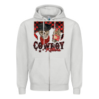 Dove Grey cowboy killer Zipper Hoodie - Zillion Design Studio