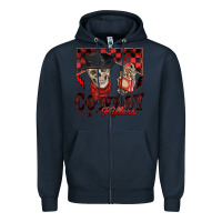 Navy cowboy killer Zipper Hoodie - Zillion Design Studio