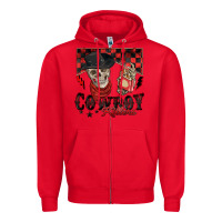 Red cowboy killer Zipper Hoodie - Zillion Design Studio