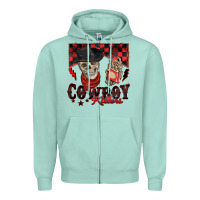 Seafoam cowboy killer Zipper Hoodie - Zillion Design Studio