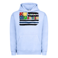 Pigment Grape Ice autism usa flag Urban Hoodie - MaliasSmallBusiness