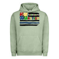 Pigment Oil Green autism usa flag Urban Hoodie - MaliasSmallBusiness