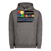 Pigment Tornado autism usa flag Urban Hoodie - MaliasSmallBusiness