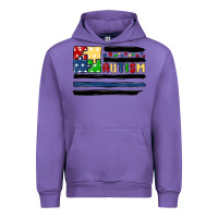 Tulip autism usa flag Urban Hoodie - MaliasSmallBusiness