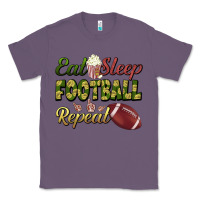 Lavender eat sleep football repeat Classic Tee - BundleAndBundleShop