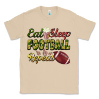 Mushroom eat sleep football repeat Classic Tee - BundleAndBundleShop