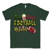 Sports Green eat sleep football repeat Classic Tee - BundleAndBundleShop