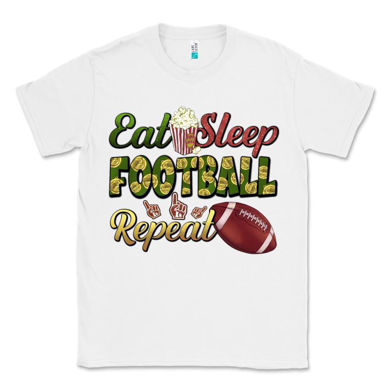 Eat Sleep Football Repeat Classic Tee by BundleAndBundleShop | Teevron