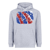 Heather Grey Patriotic tie dye background Heavyweight Hoodie - CowGirlArtShop