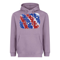 Lavender Patriotic tie dye background Heavyweight Hoodie - CowGirlArtShop