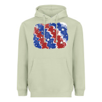 Matcha Patriotic tie dye background Heavyweight Hoodie - CowGirlArtShop