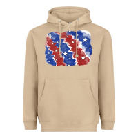 Mushroom Patriotic tie dye background Heavyweight Hoodie - CowGirlArtShop