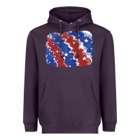 Plum Patriotic tie dye background Heavyweight Hoodie - CowGirlArtShop
