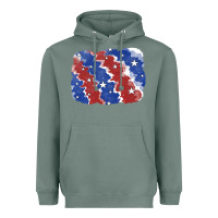 Sage Patriotic tie dye background Heavyweight Hoodie - CowGirlArtShop