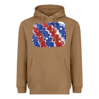 Toasted Coconut Patriotic tie dye background Heavyweight Hoodie - CowGirlArtShop