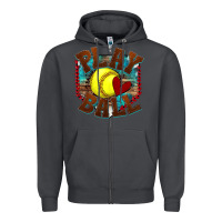 Smoke play ball softball Zipper Hoodie - texasbilliewilder
