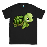 Black cute turtle Classic Tee - Zillion Design Studio
