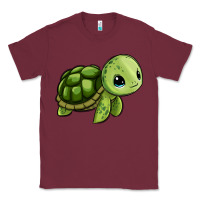 Burgundy cute turtle Classic Tee - Zillion Design Studio
