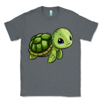 Charcoal Heather cute turtle Classic Tee - Zillion Design Studio