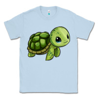 Dusty Blue cute turtle Classic Tee - Zillion Design Studio