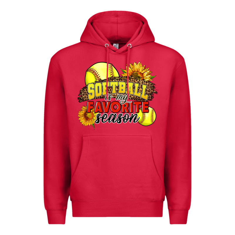 Softball Is My Favorite Season Premium Hoodie by LillyAllenDesigns | Teevron