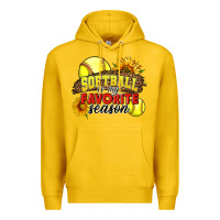 Lemon Softball Is My Favorite Season Premium Hoodie - LillyAllenDesigns