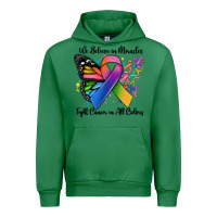 Emerald we believe in miracles fight cancer in all colors Urban Hoodie - MaliasSmallBusiness