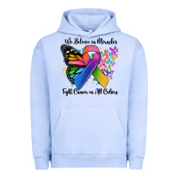 Pigment Grape Ice we believe in miracles fight cancer in all colors Urban Hoodie - MaliasSmallBusiness