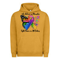 Pigment Peanut Butter we believe in miracles fight cancer in all colors Urban Hoodie - MaliasSmallBusiness